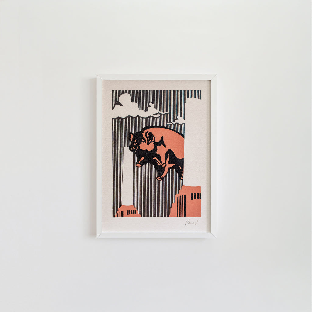 Pink Floyd Algie Lino Print