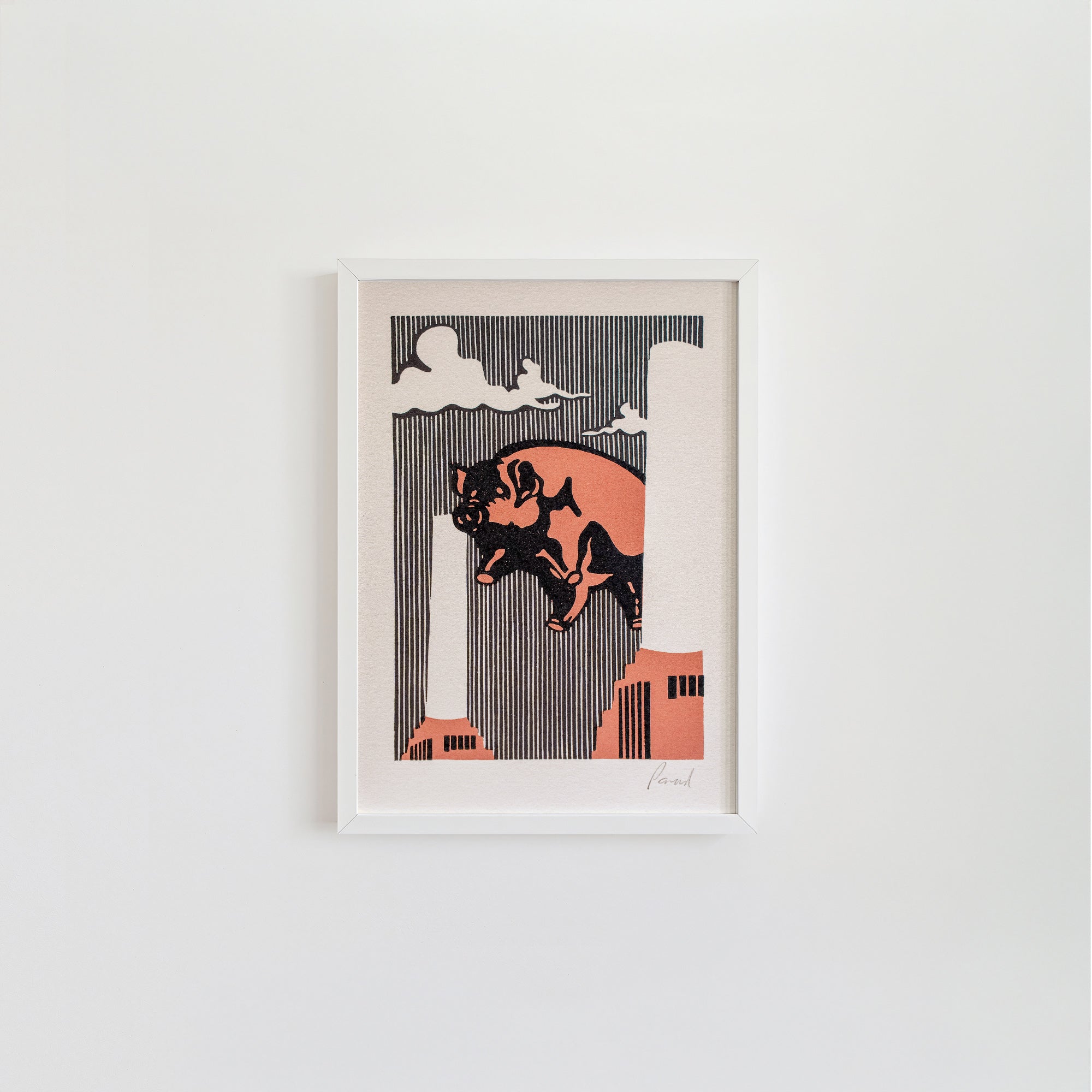 Pink Floyd Algie Lino Print