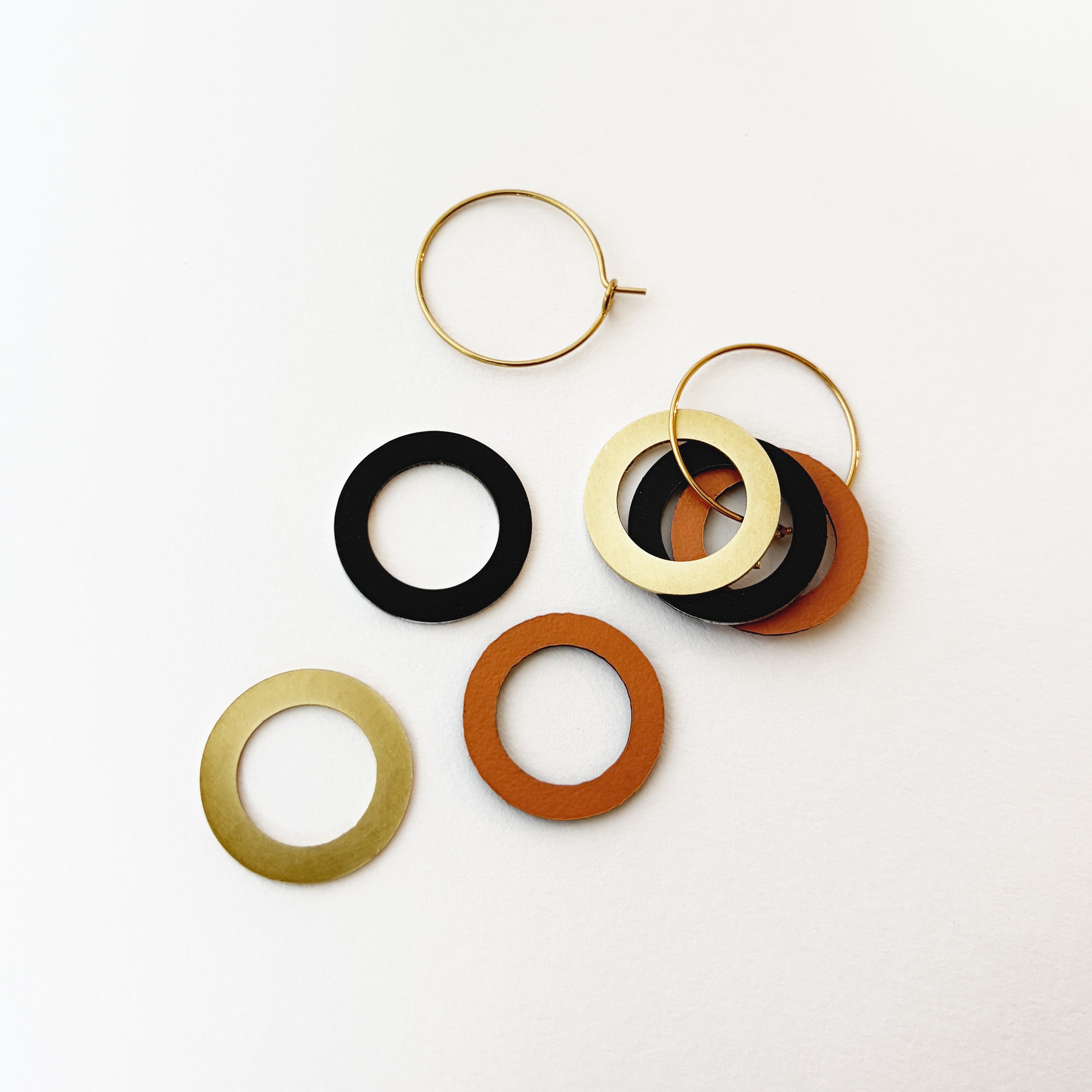Hoop Earrings Brick