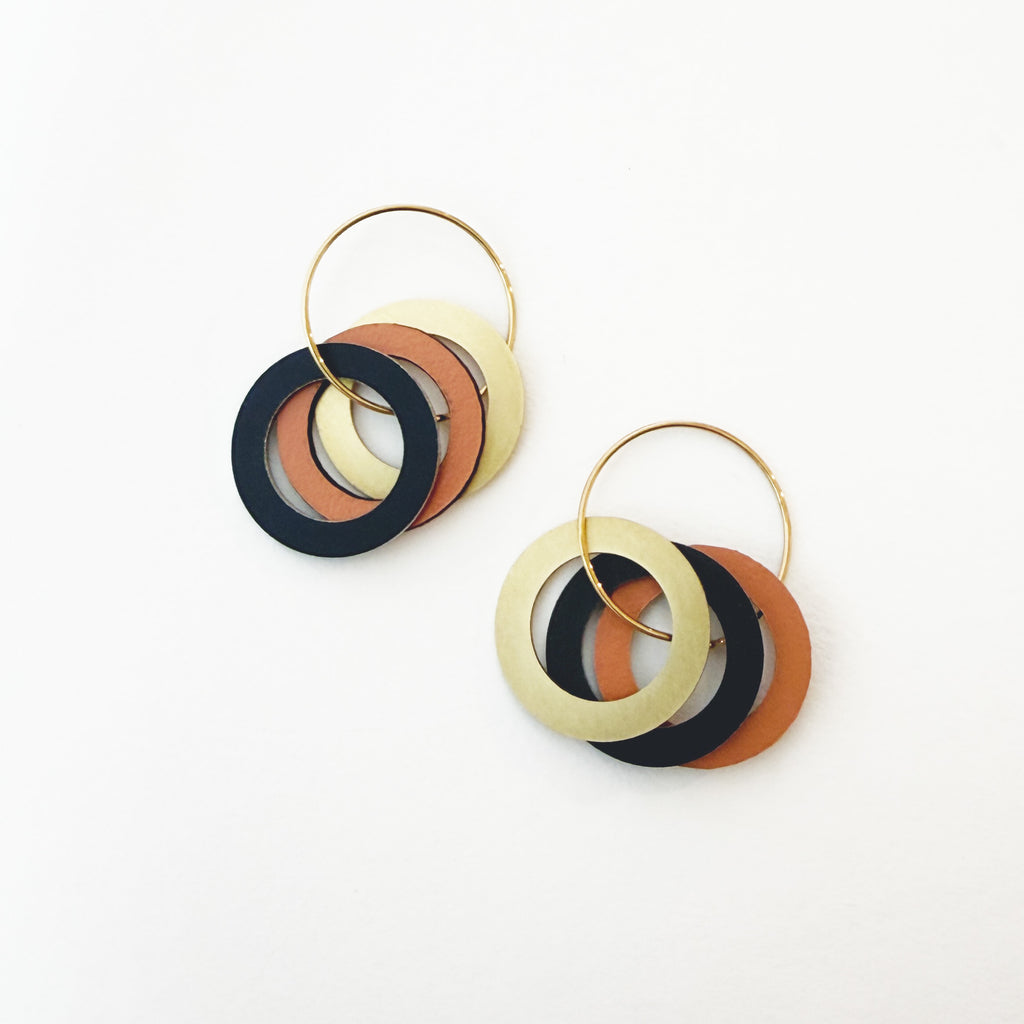 Hoop Earrings Brick
