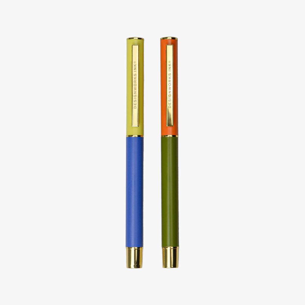 Set of 2 Colourblock Pens