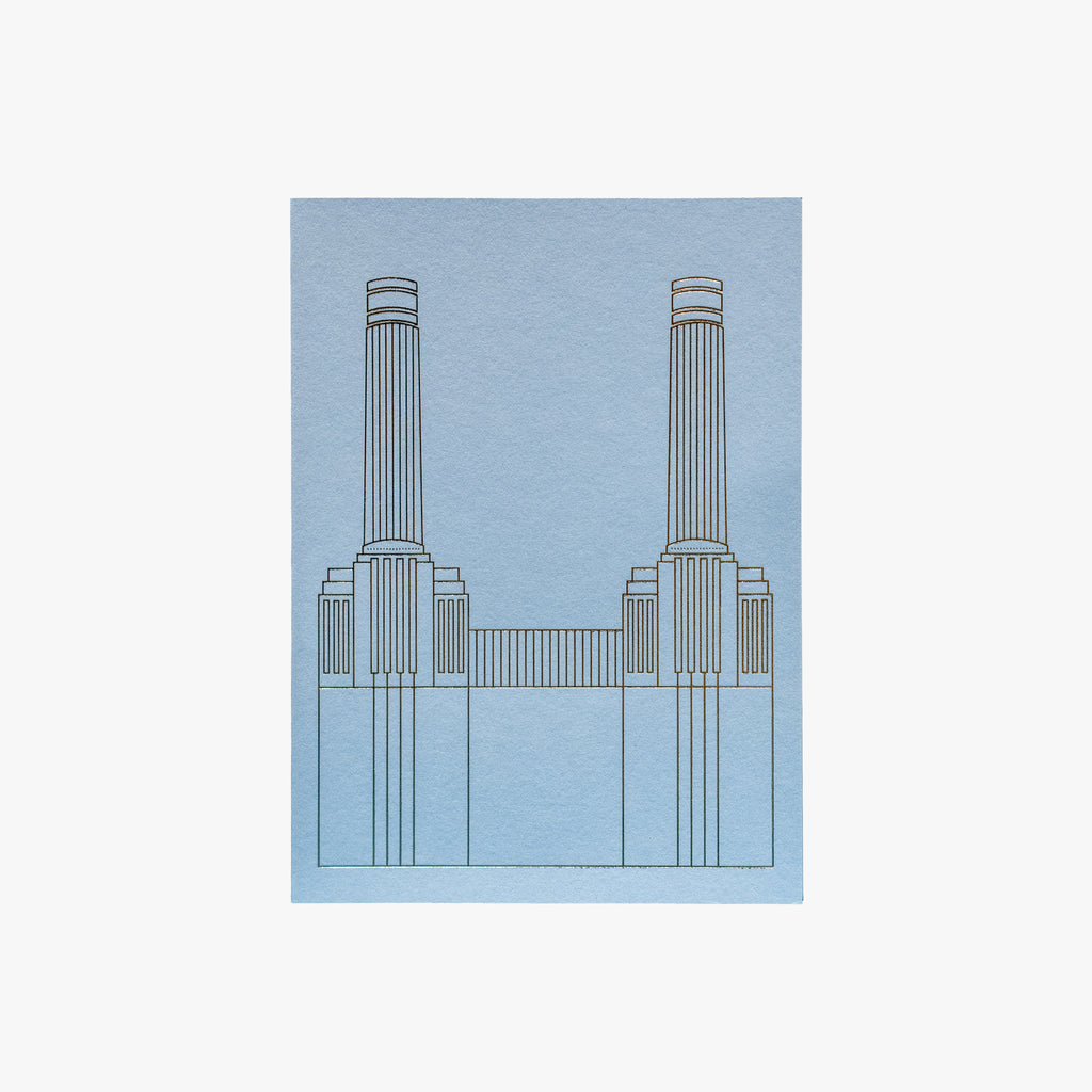 Gold Foiled Building Outline Card
