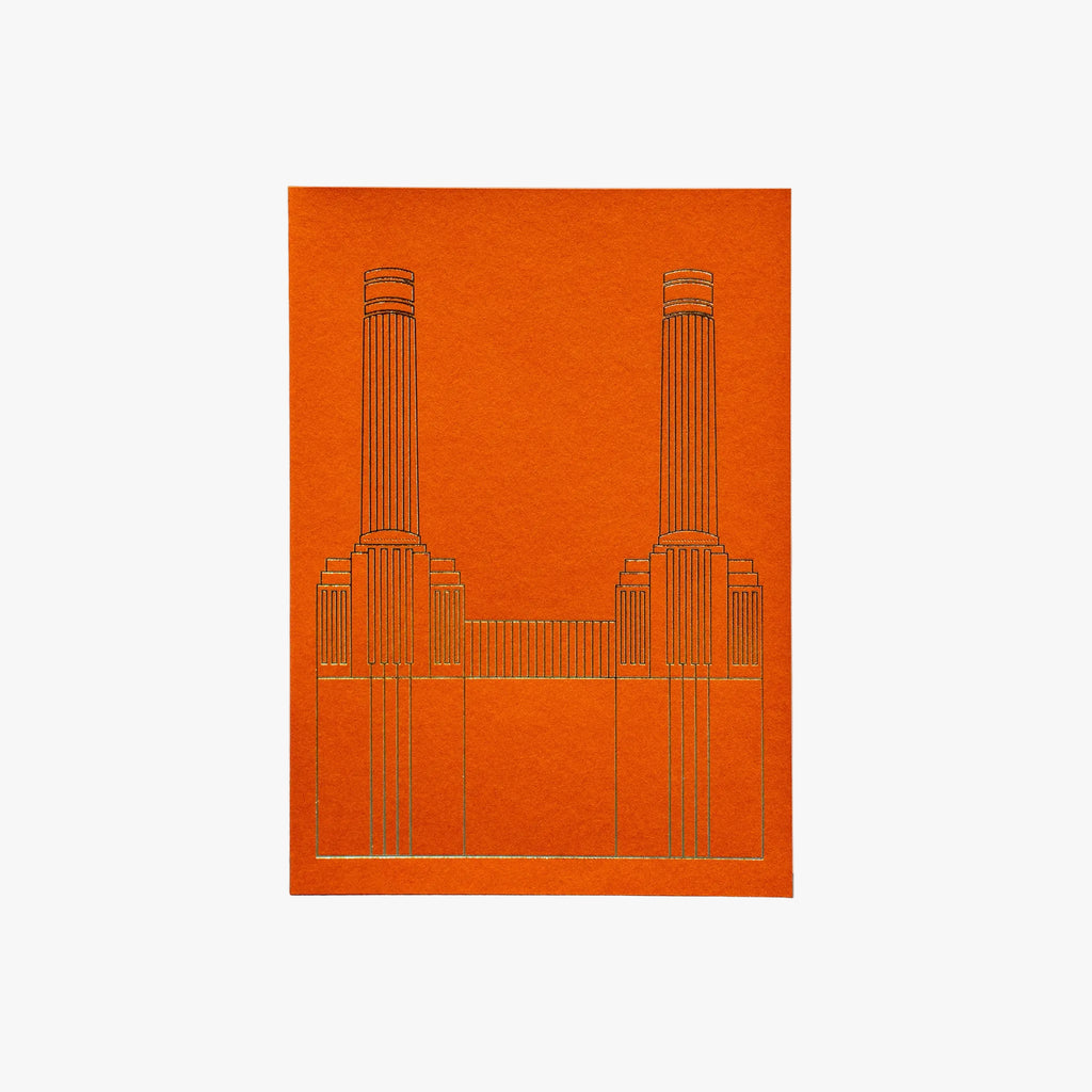 Gold Foiled Building Outline Card