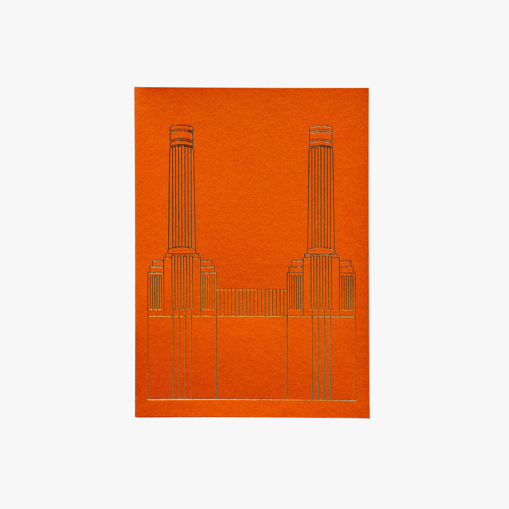 Gold Foiled Building Outline Card