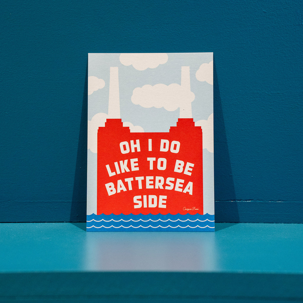 Battersea Side Postcard