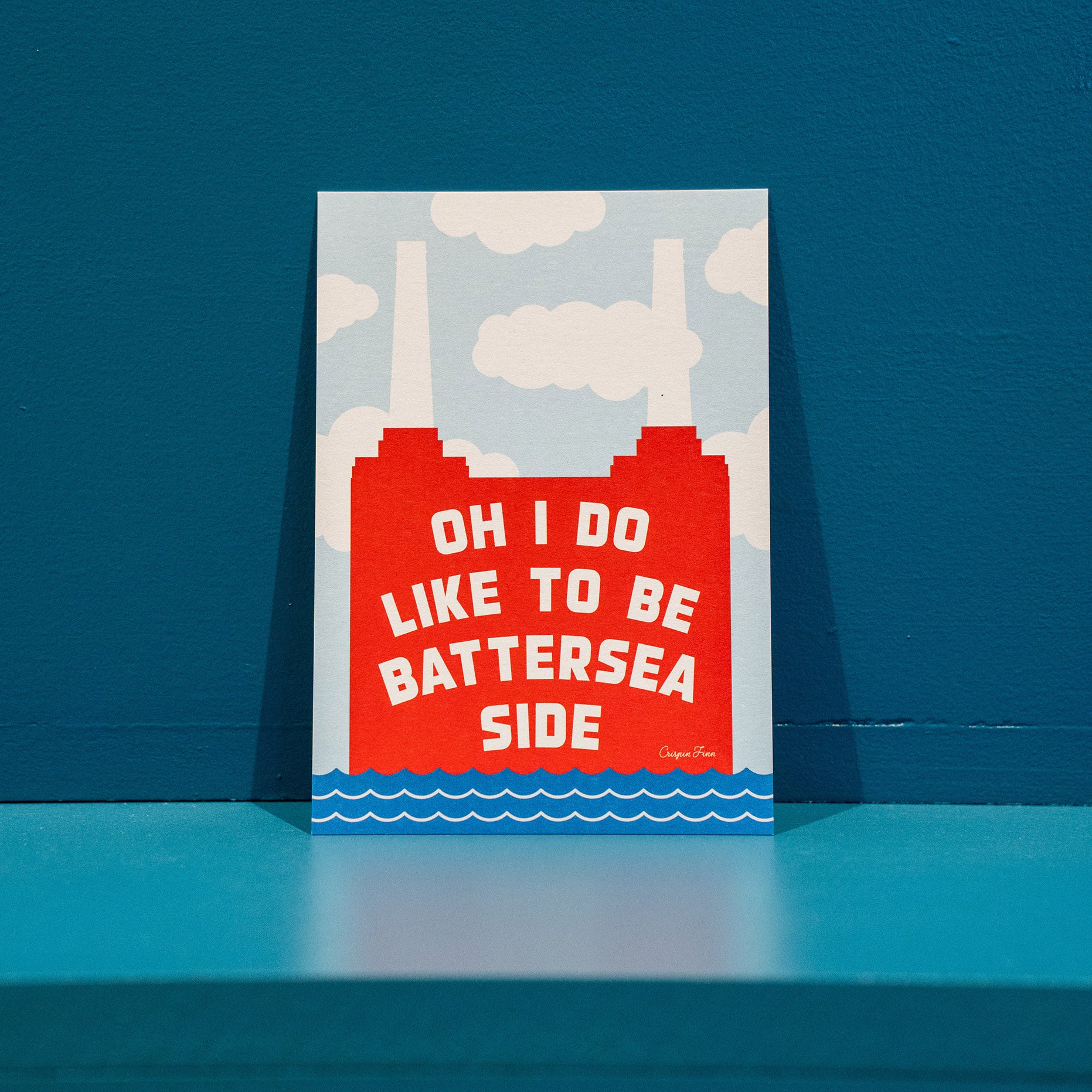 Battersea Side Postcard
