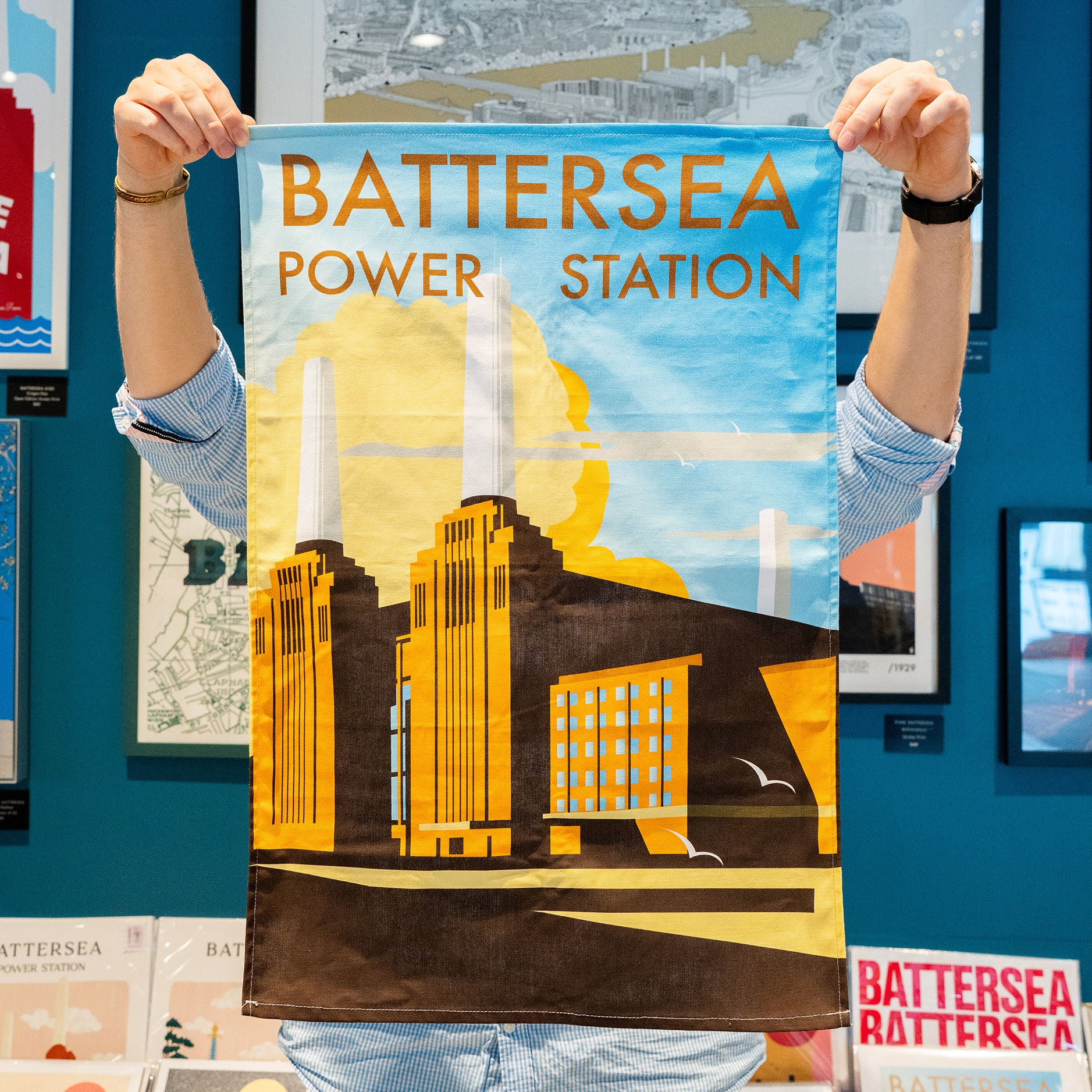 Battersea Skies Tea Towel