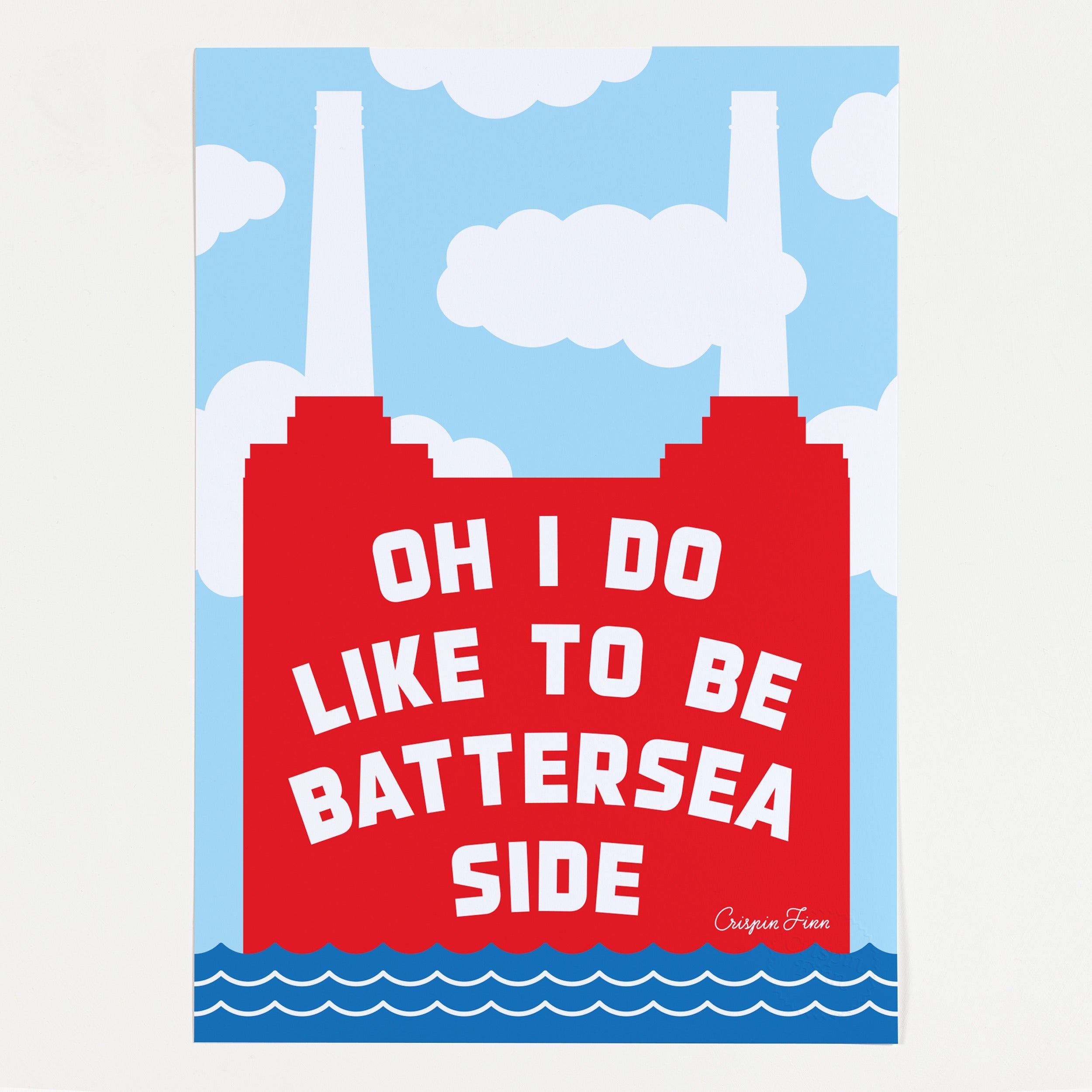 Battersea Side Print