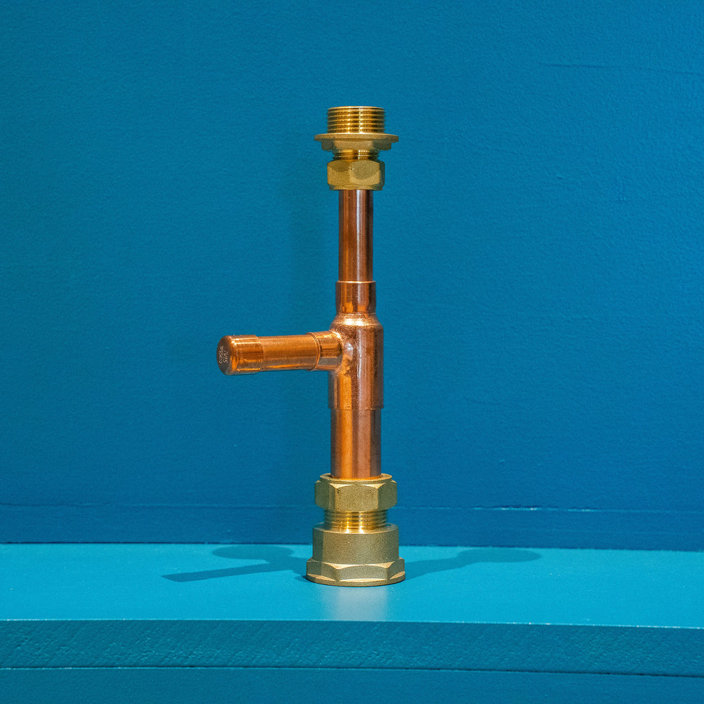 Copper Pipe Single Candle Holder