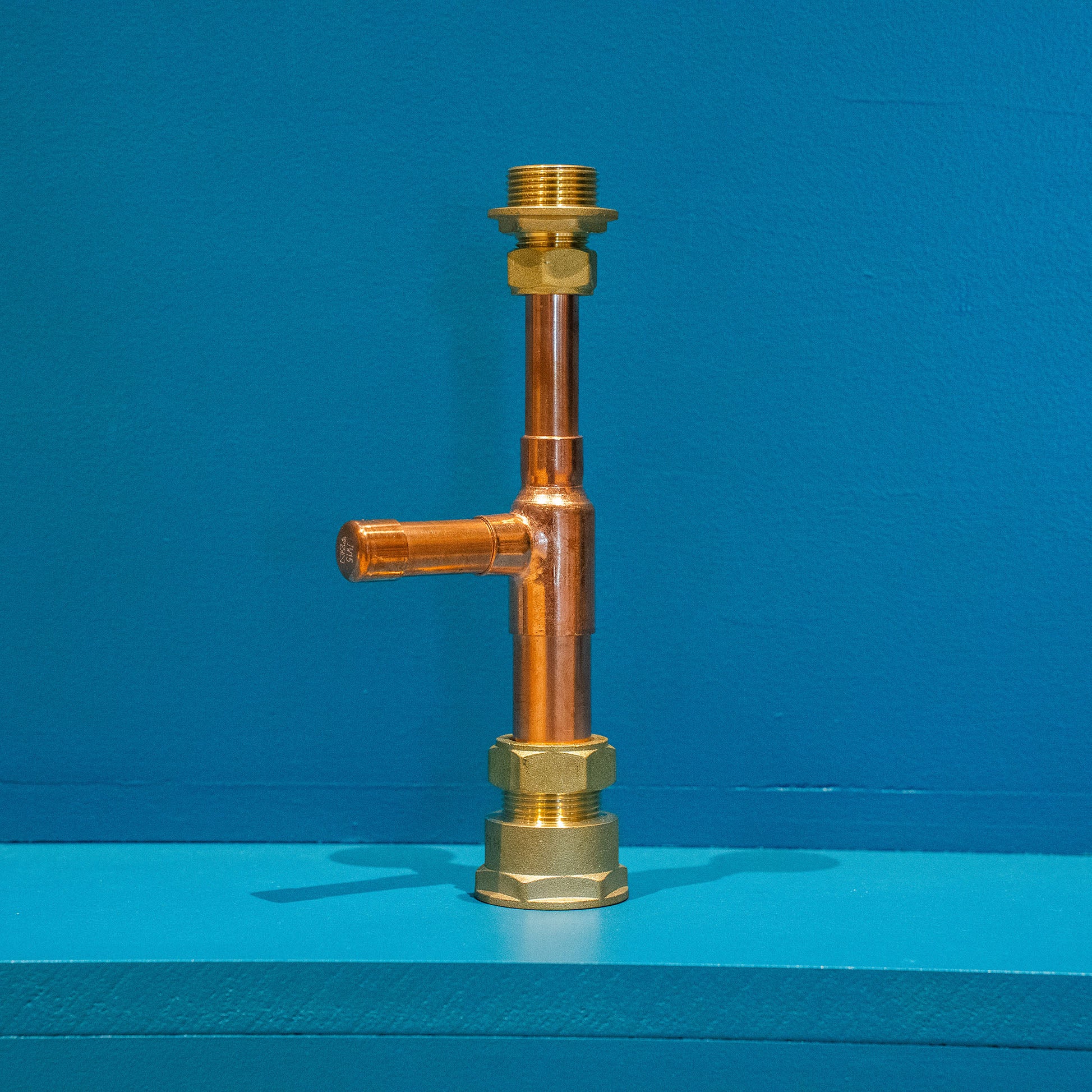 Copper Pipe Single Candle Holder