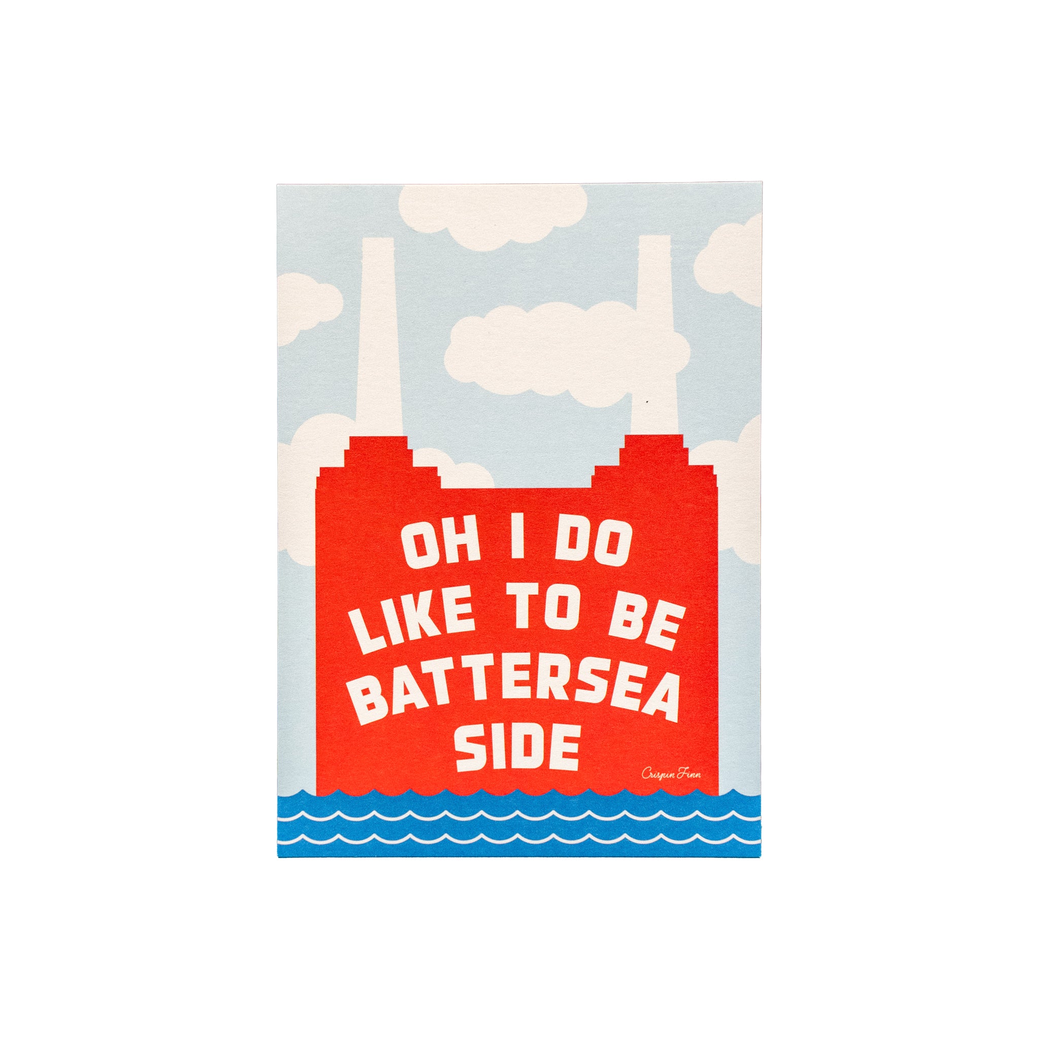 Battersea Side Postcard