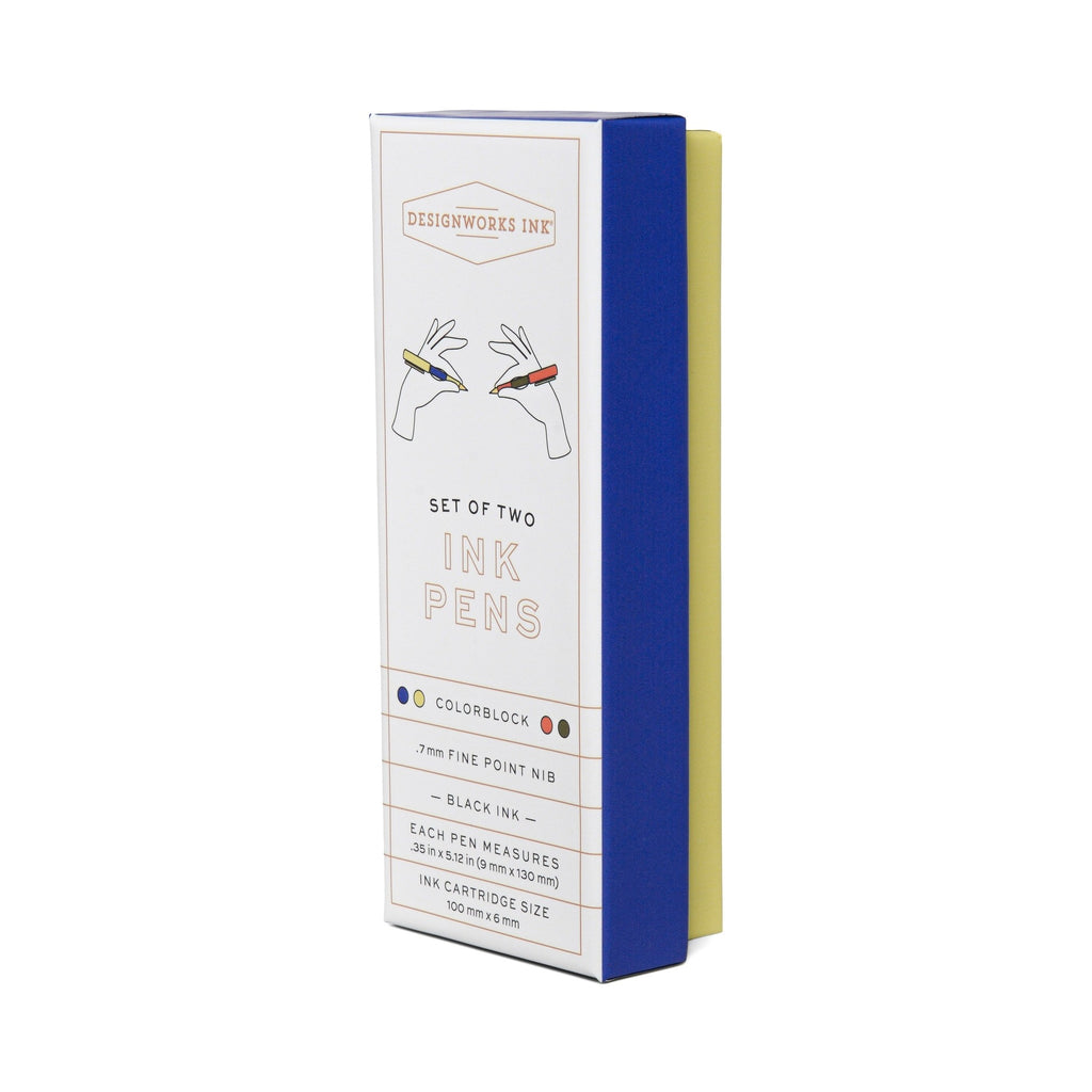 Set of 2 Colourblock Pens