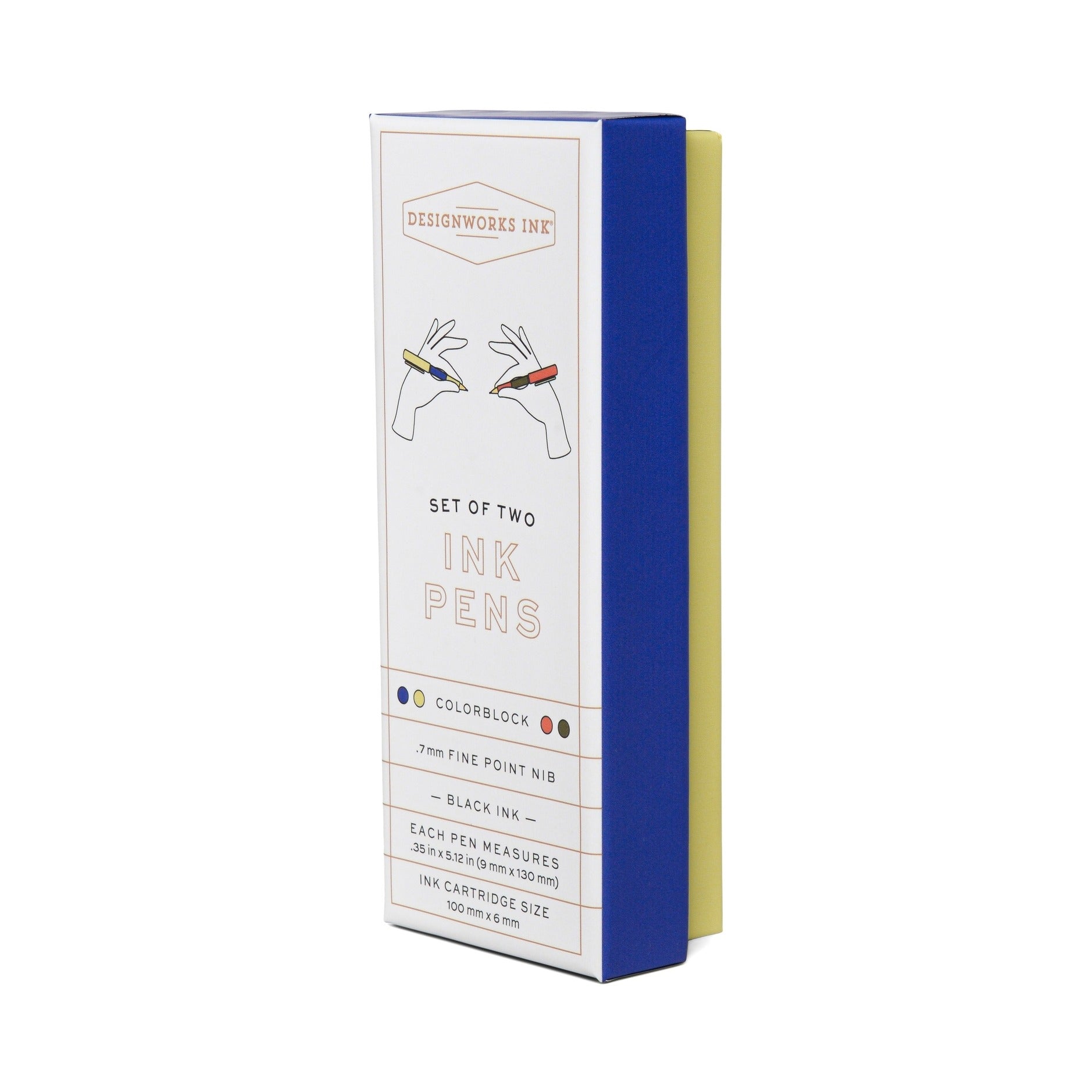 Set of 2 Colourblock Pens