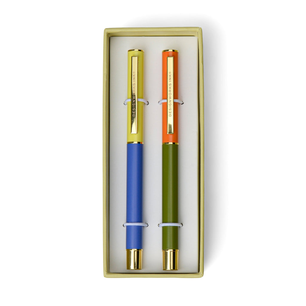 Set of 2 Colourblock Pens