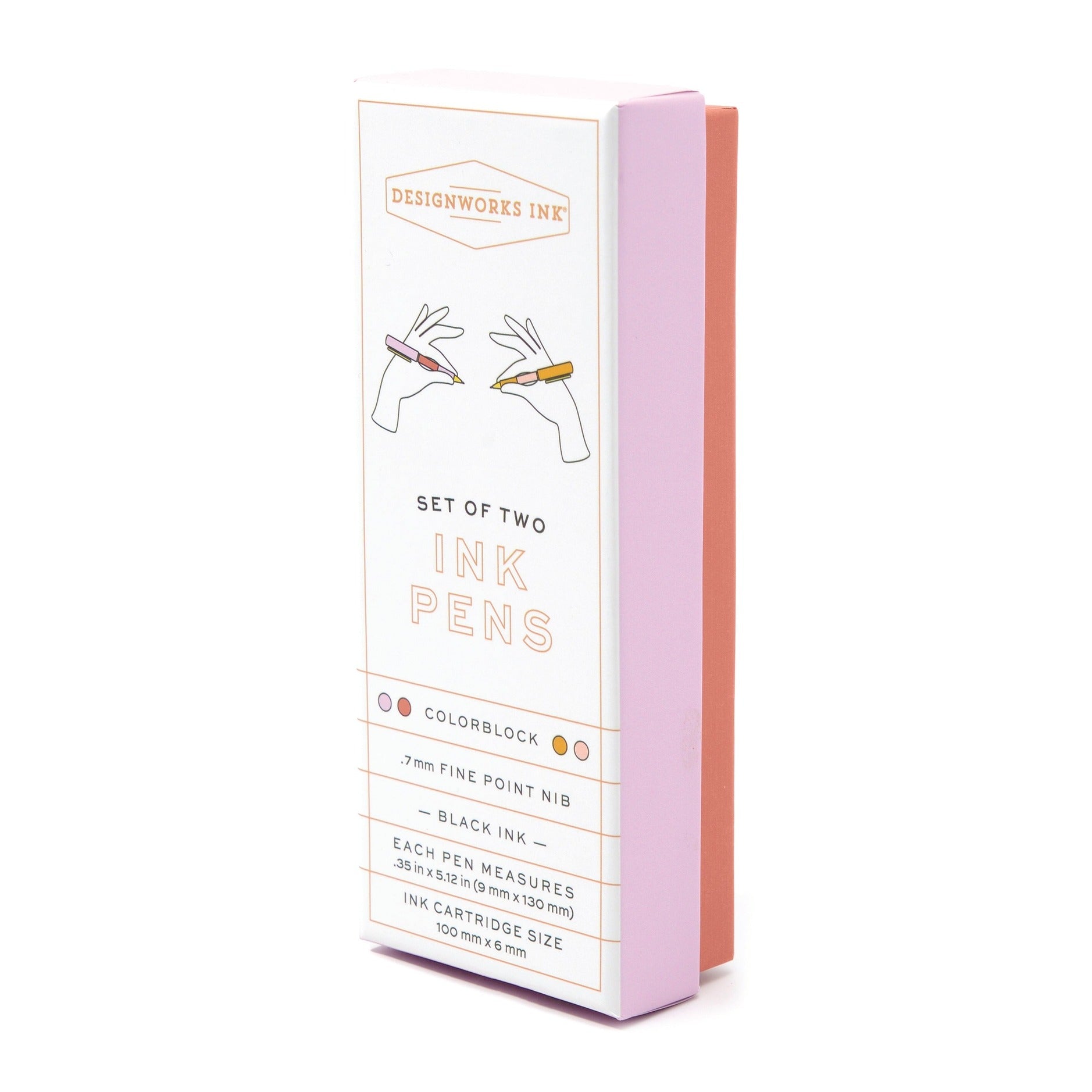 Set of 2 Colourblock Pens