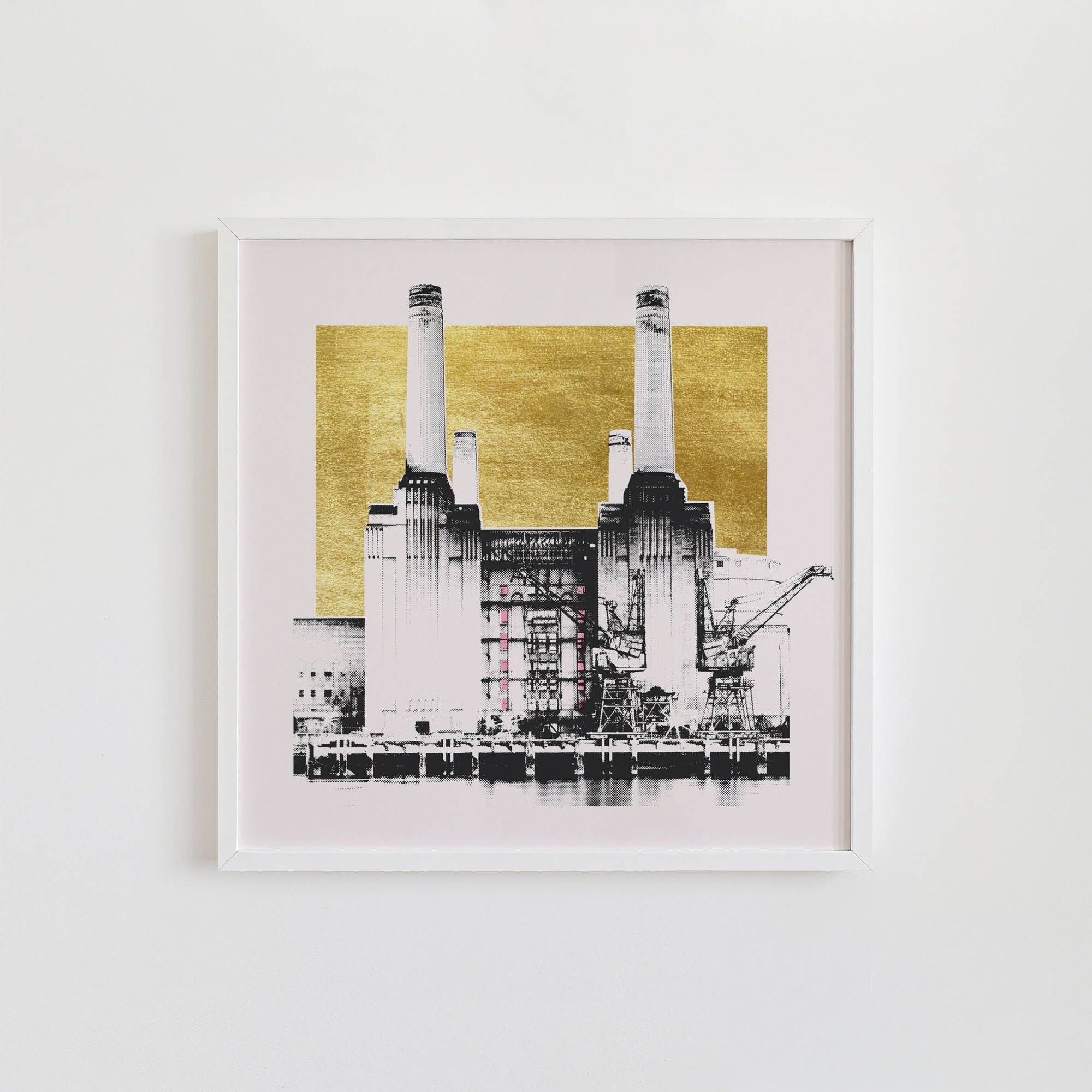 Gold Foil Battersea Print