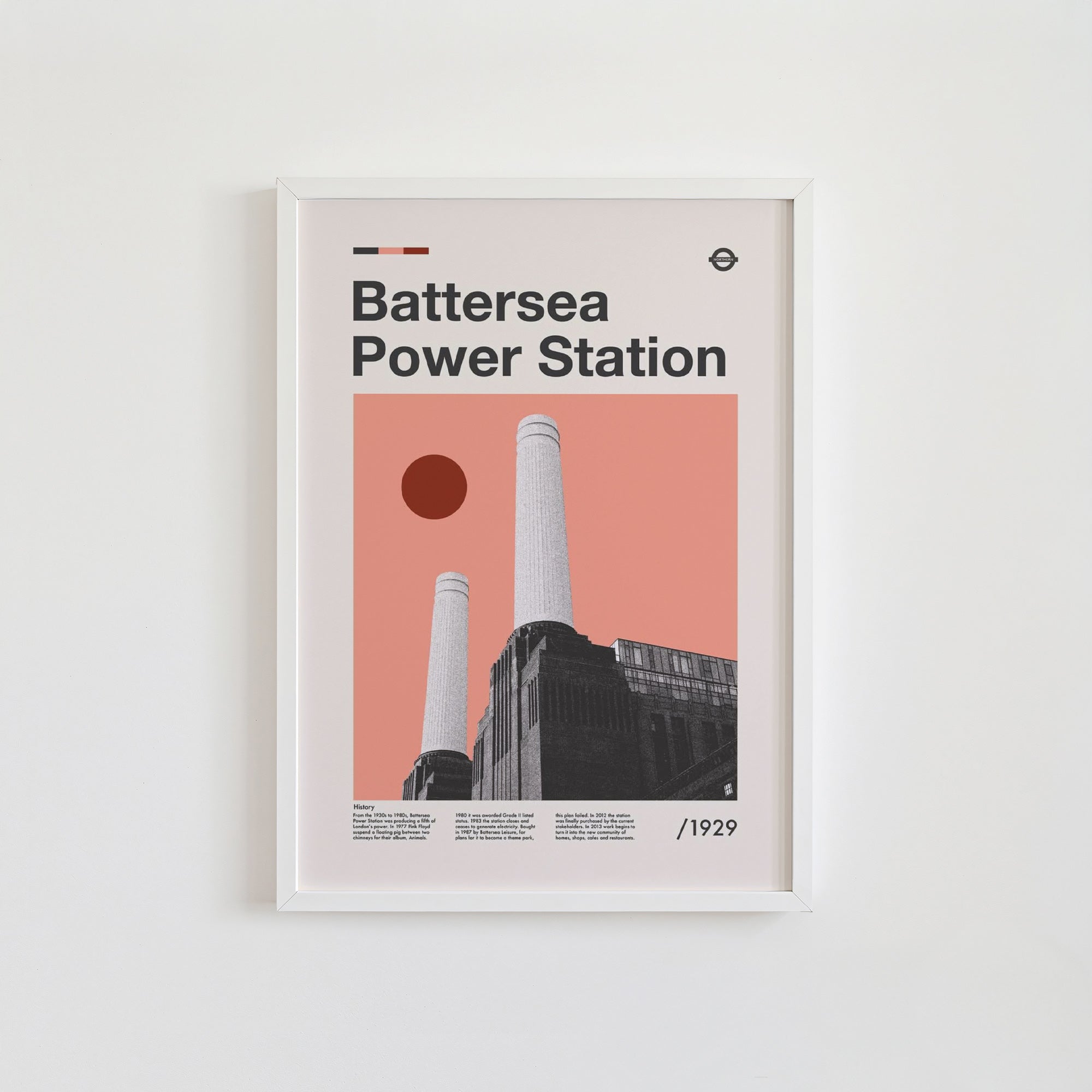 Pink Battersea Print
