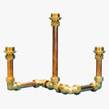 Copper Pipe Triple Candlabra