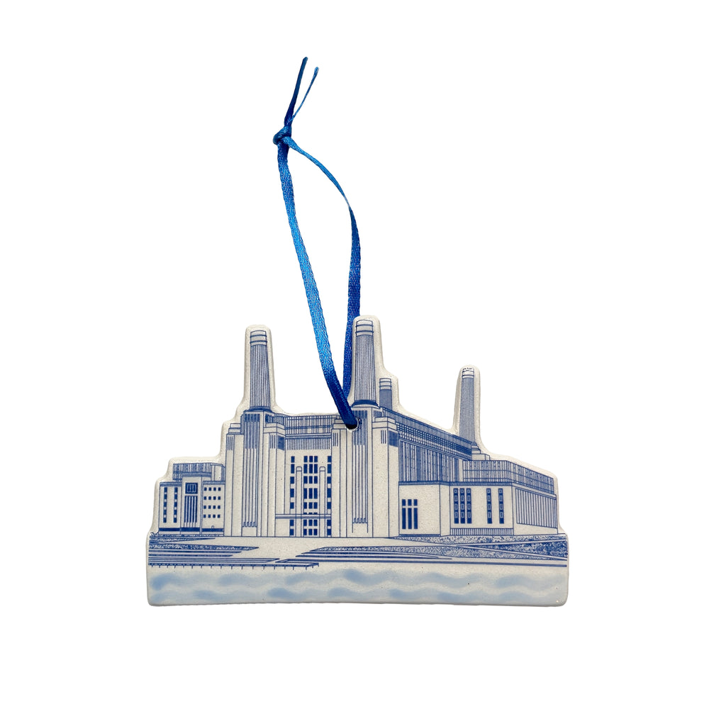 Blue Ceramic Hanging Decoration