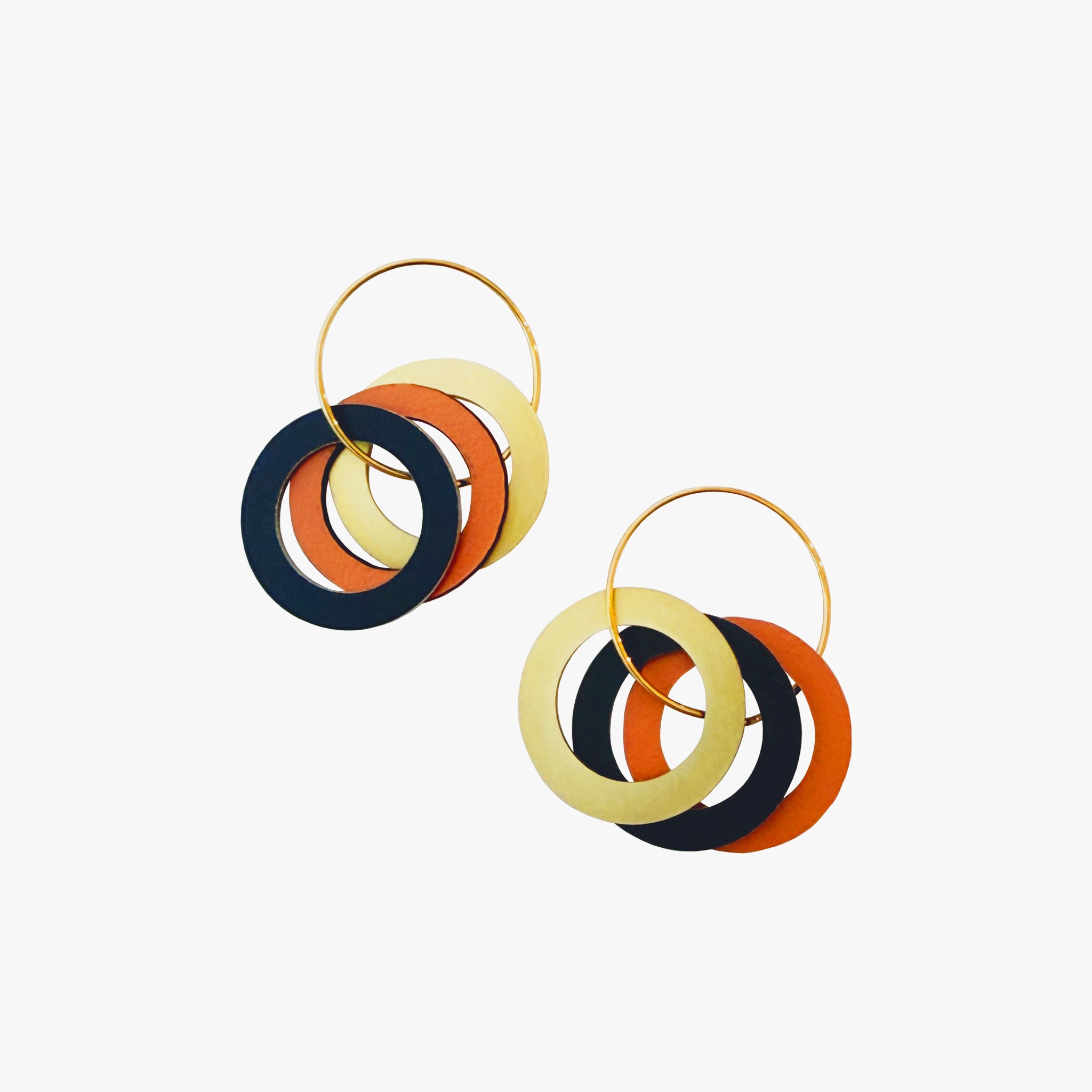 Hoop Earrings Brick