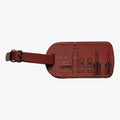 Recycled Leather Luggage Tag