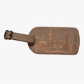 Recycled Leather Luggage Tag