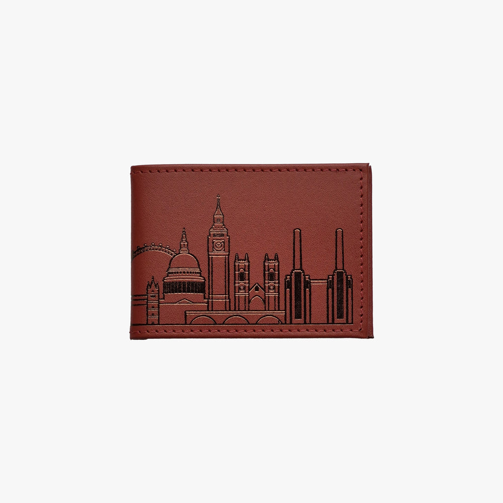 Recycled Leather Travel Card Holder