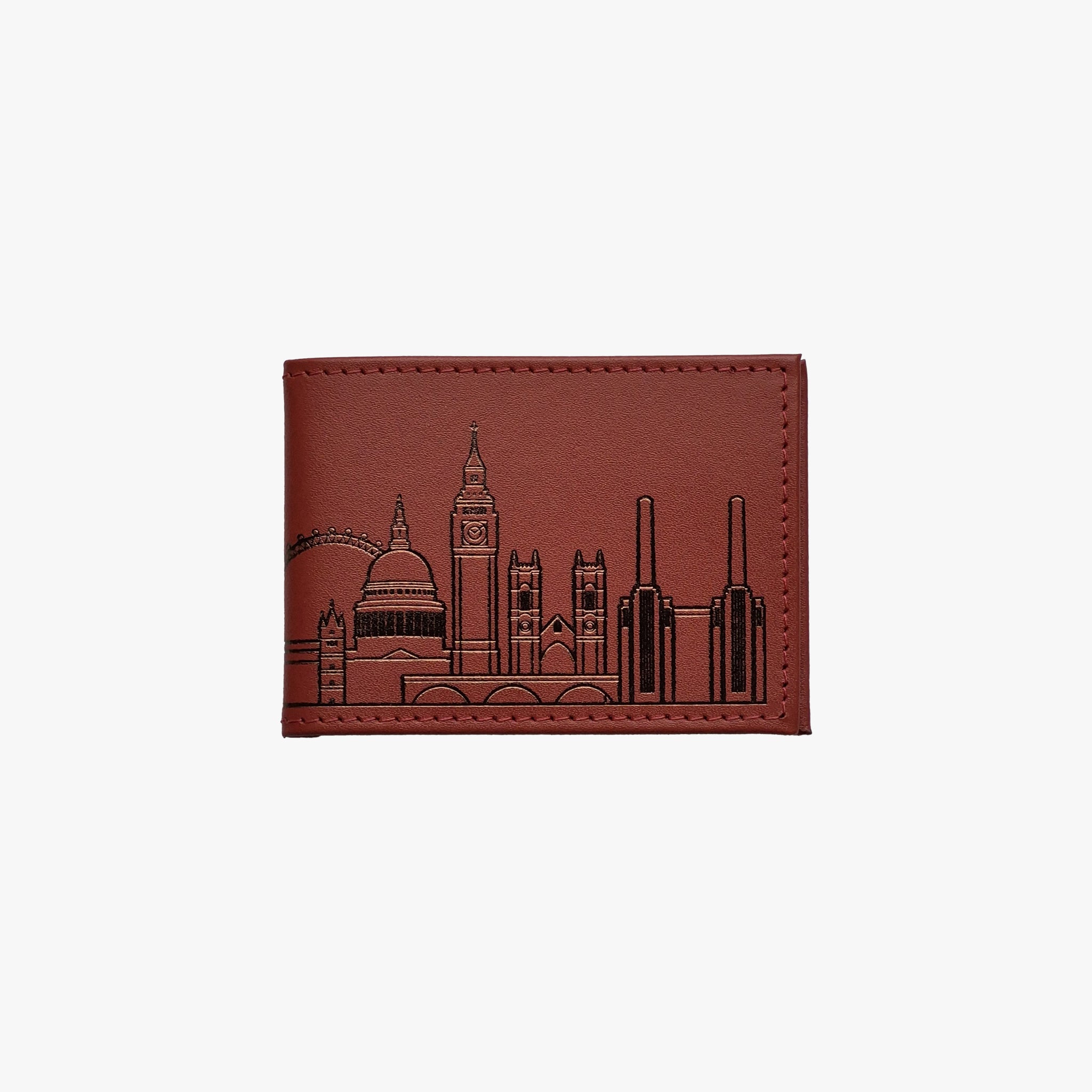 Recycled Leather Travel Card Holder