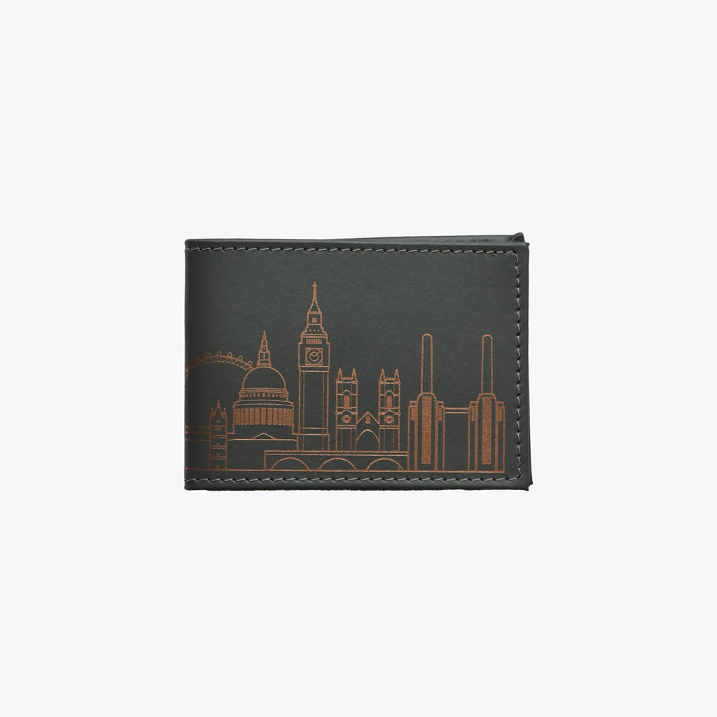 Recycled Leather Travel Card Holder