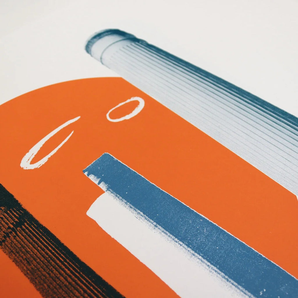Orange Battersea Print