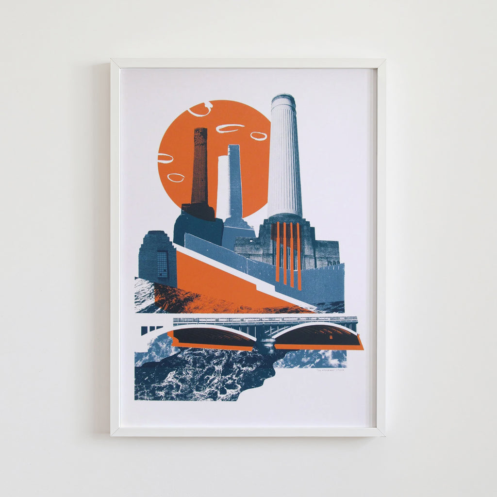 Orange Battersea Print