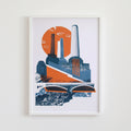 Orange Battersea Print