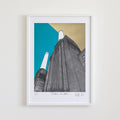 Turquoise and Gold Battersea Print