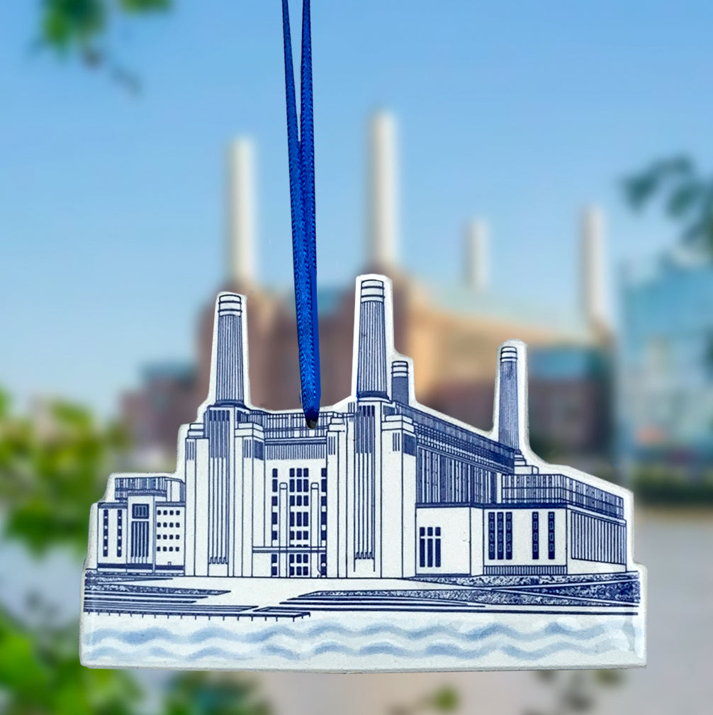 Blue Ceramic Hanging Decoration